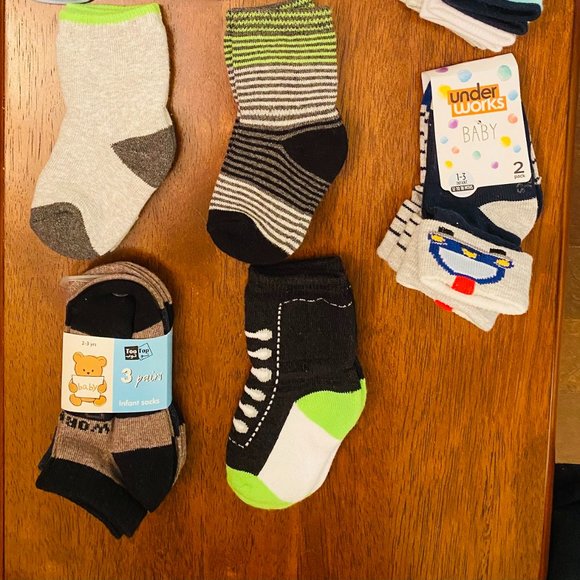 Baby Toddler Boy 1-3 Years Socks Bundles - Picture 2 of 2